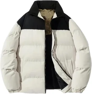 Men Cotton Padded Jacket Thick Cotton Padded Coats Winter Warm Cotton Padded Parkas Overcoat