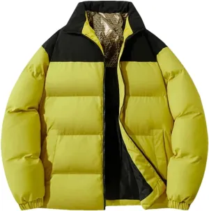 Men Cotton Padded Jacket Thick Cotton Padded Coats Winter Warm Cotton Padded Parkas Overcoat