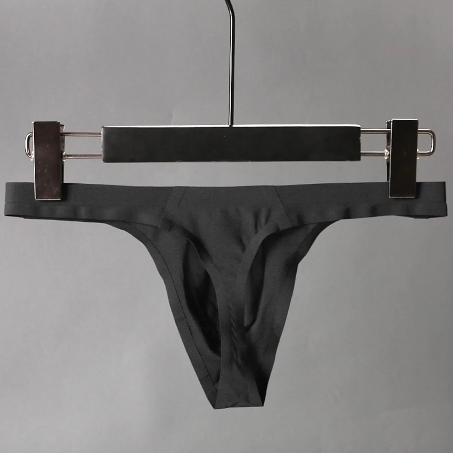 Men Thongs Underwear Sexy Big Pouch Low Waist Seamless Jockstrap Underwear Classic Fit Performance Active Stretch Thong
