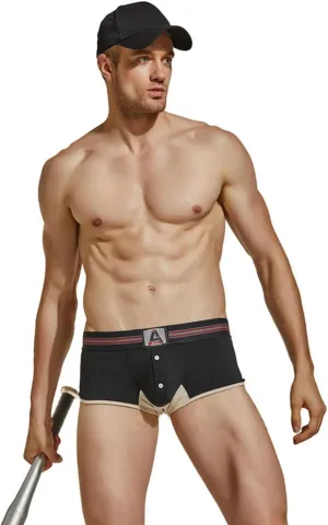 Men's Boxer Briefs with Comfortable Fit and Button Fly Classic Men's Boxers