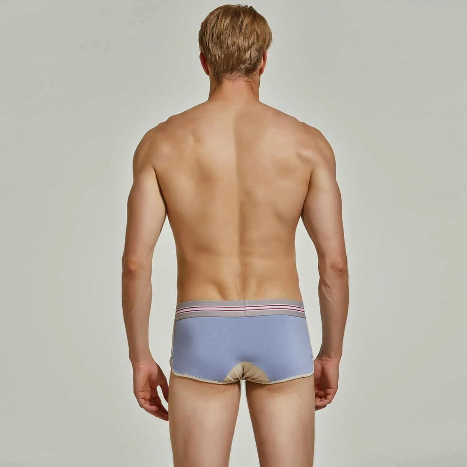 Men's Boxer Briefs with Comfortable Fit and Button Fly Classic Men's Boxers