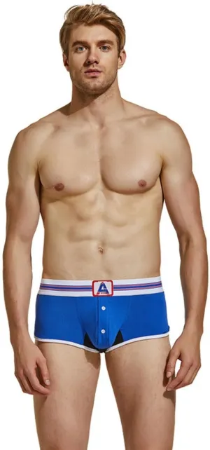 Men's Boxer Briefs with Comfortable Fit and Button Fly Classic Men's Boxers