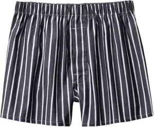 Men's Boxer Shorts Classic Woven Stretchy Breathable Relaxed Fit Underwear Casual Loose Fit Plus Size Sleepwear Pants