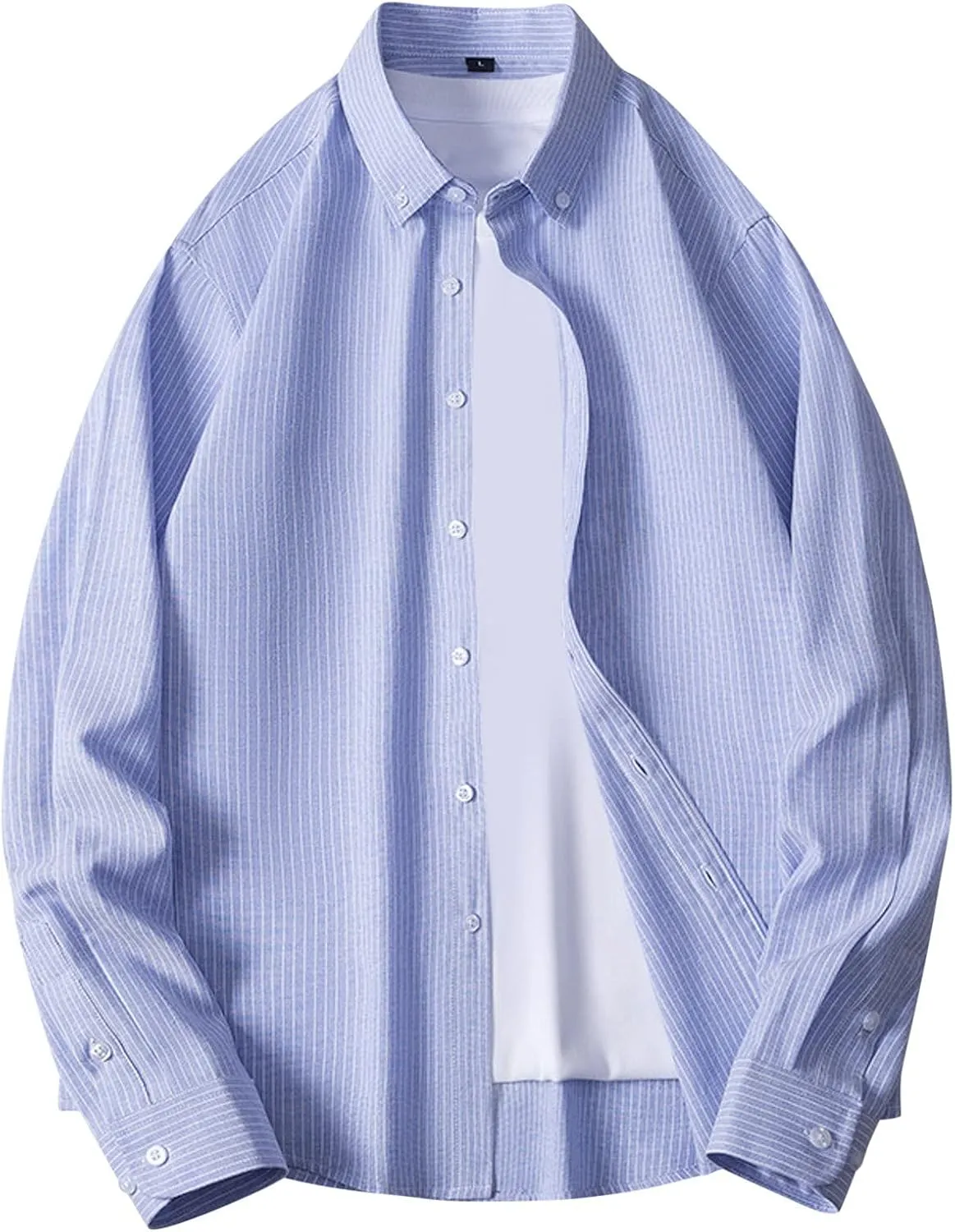 Men's Button Down Shirt 2024 Casual Men's Fashion Shirt Long Sleeve Spring Trend Handsome Casual Striped Shirt