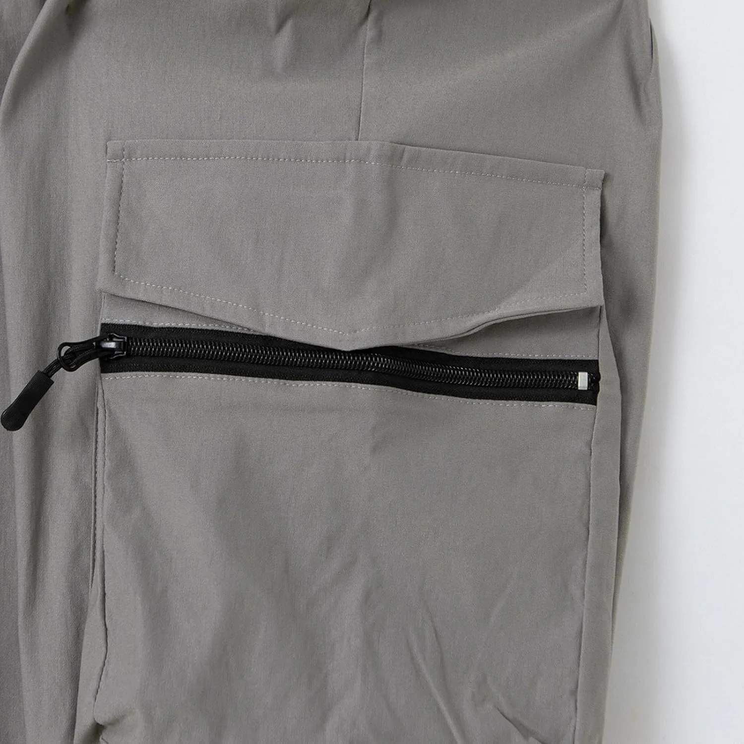 Mens Cargo Pants Lightweight Elastic Waist Pants Regular fit Jogger Pants Outdoor Hiking Pants Gym Pants with Pockets