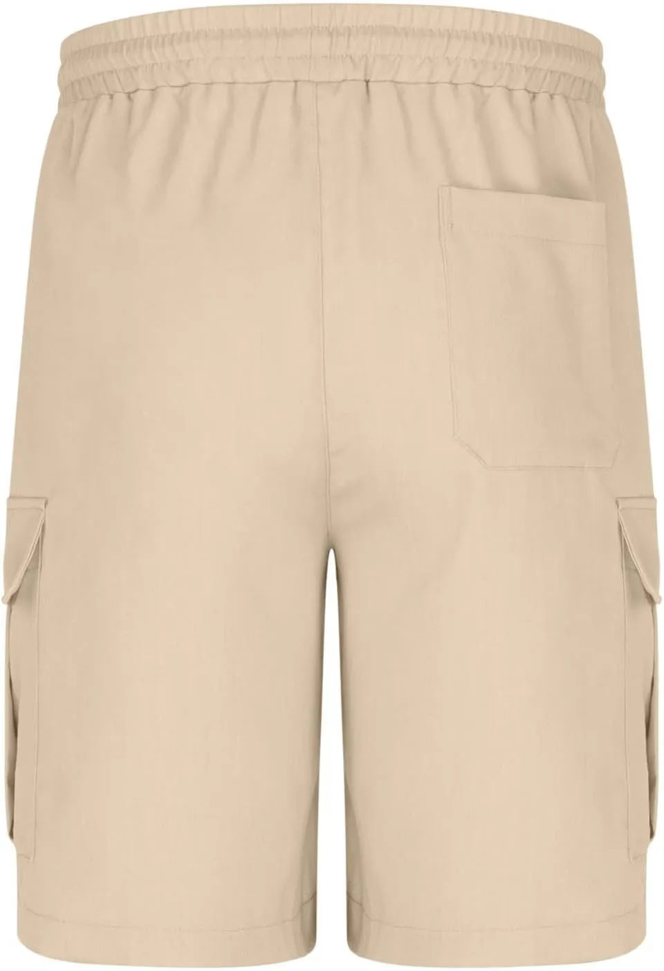 Mens Cargo Shorts 5 Inch Casual Cotton Shorts for Summer Elastic Waist Quick Dry Lightweight Shorts for Hiking Fishing