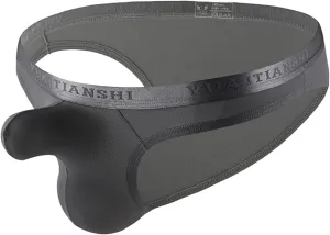 Men's Classic Separated Pouch Boxer shorts,Enhancing Bulge Pouch Erotic Underwear,Stretch Fabric Multiway Briefs