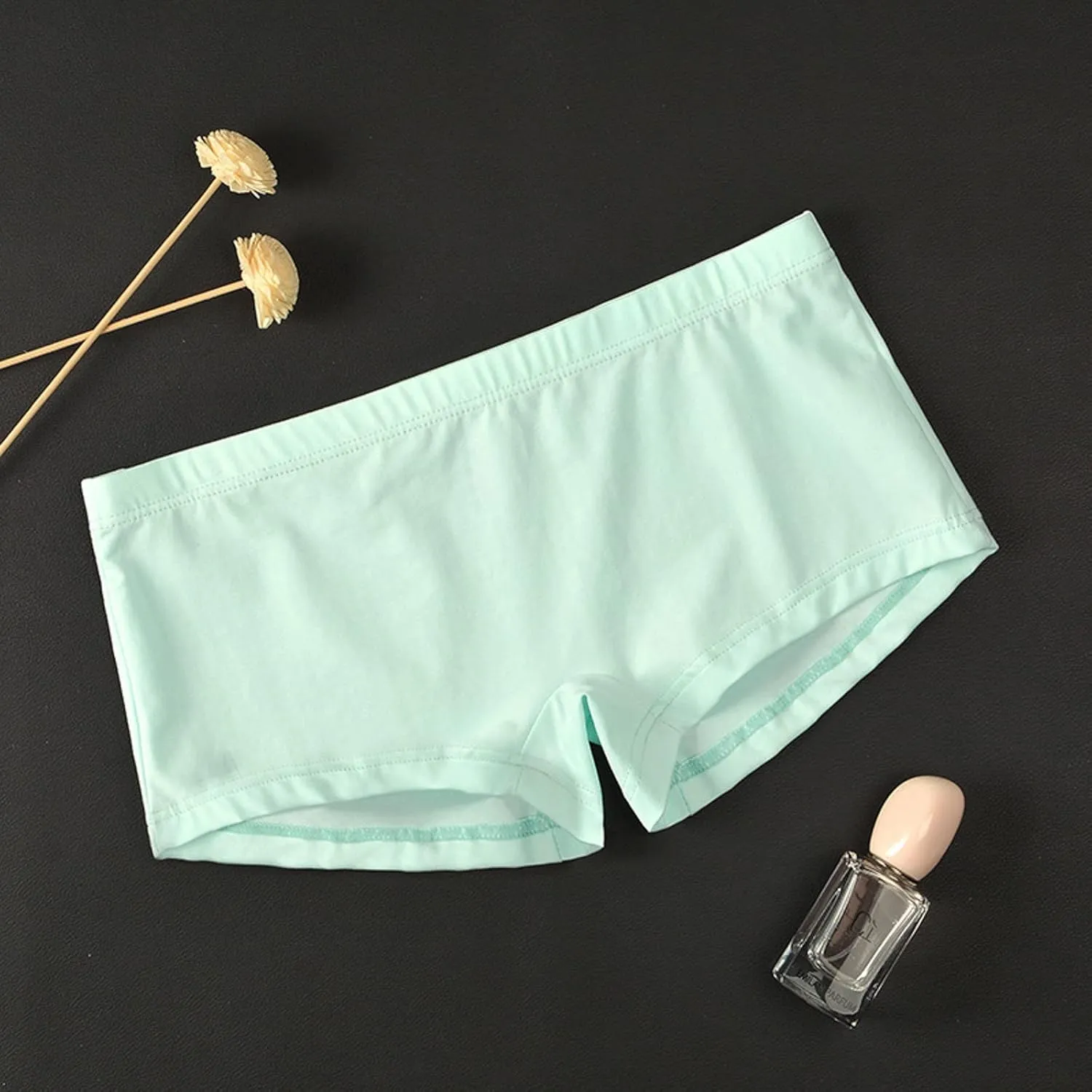 Mens Cotton Boxer Briefs Low Rise Cool Breathable Trunks Underwear Panties Comfort Classic Underpants Skin Friendly