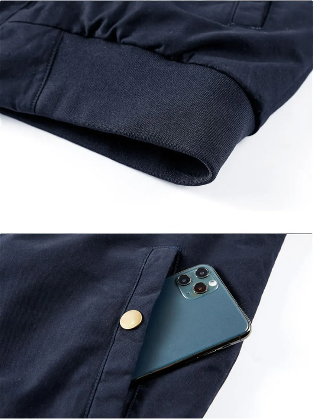 Men's Cotton Coat Jacket Padded Thickened Hair Collar Cotton Jacket Lambswool Lapel Workwear Cotton Clothes