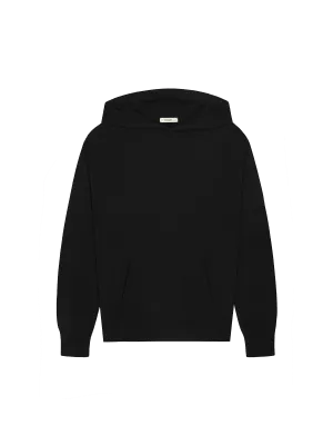 Mens DNA Knitted Hoodieblack