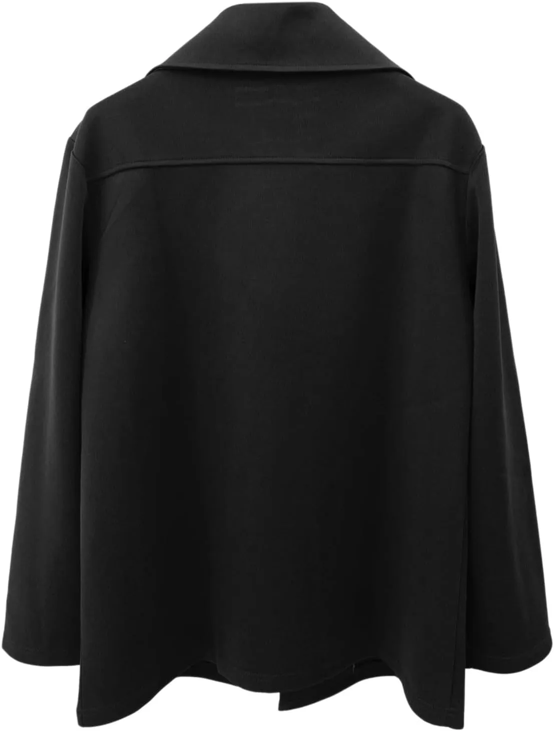 Men's Double Breasted Trench Coat Notched Collar Coat Lapel Long Jacket Casual Solid Color Soft Overcoat