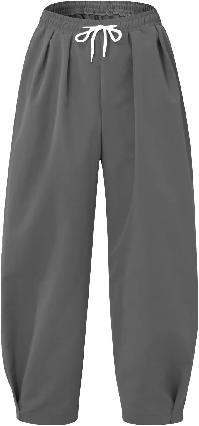 Men's Fashion Pants Baggy Wide Straight Leg Joggers Loose Fit Workout Pants Leisure and Daily Wear Trousers