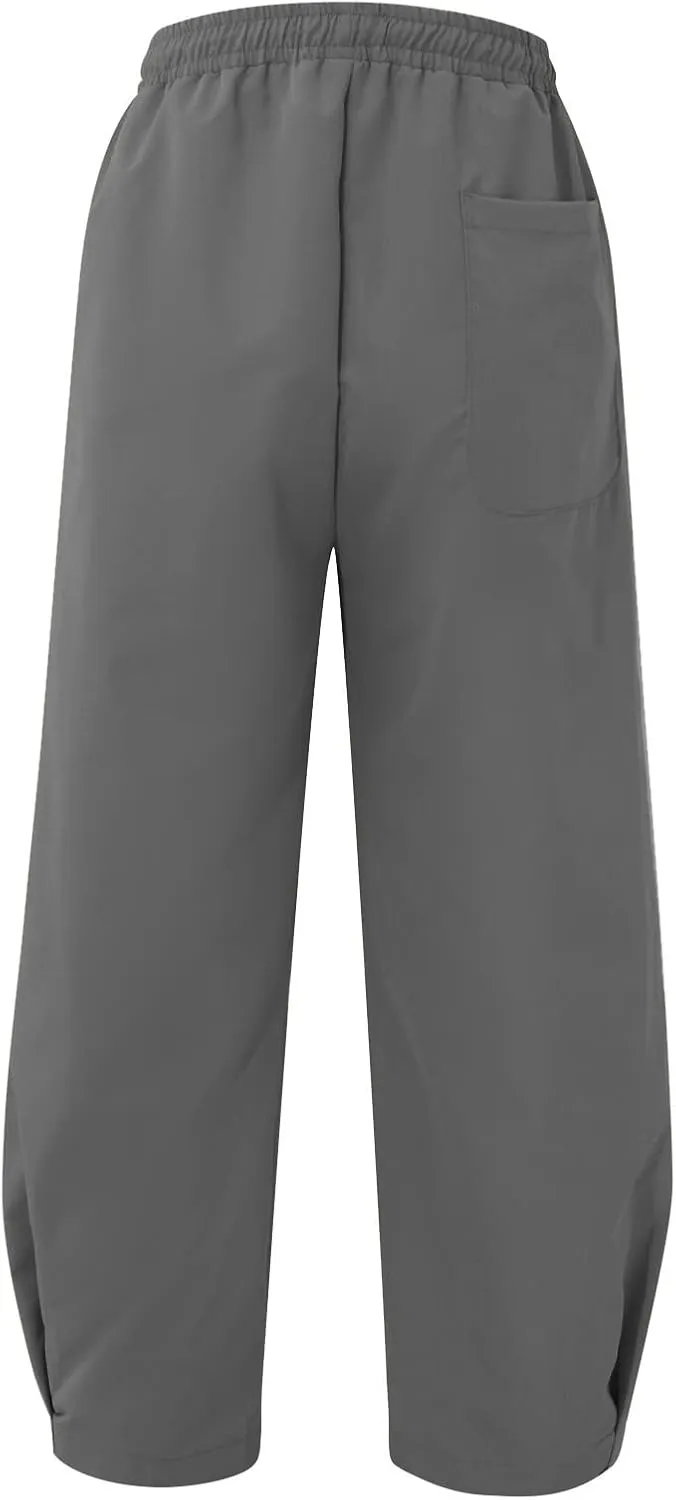 Men's Fashion Pants Baggy Wide Straight Leg Joggers Loose Fit Workout Pants Leisure and Daily Wear Trousers