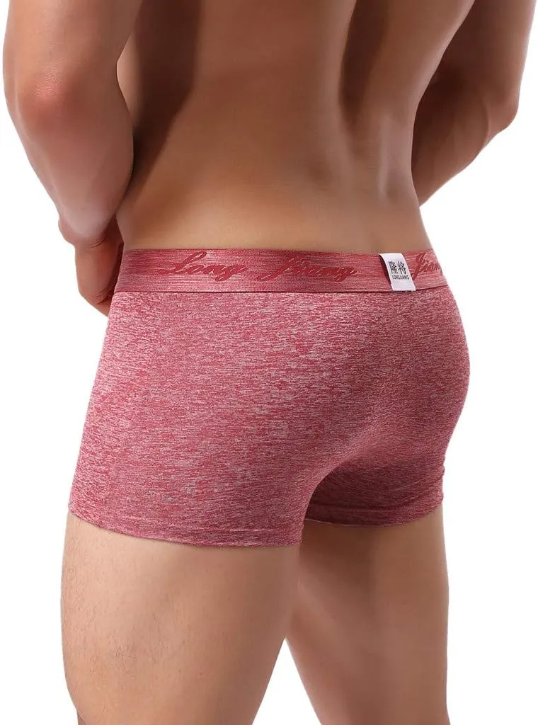 Men's Hammock Pouch Underwear Boxer Brief with Elephant Trunk Classic Sissy Trunks Jockstrap Bulge Enhancement Soft