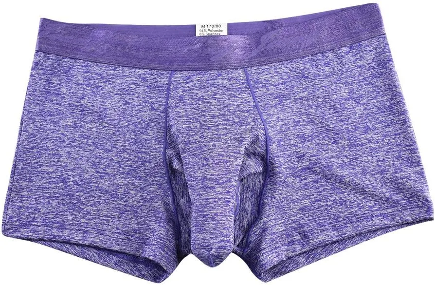 Men's Hammock Pouch Underwear Boxer Brief with Elephant Trunk Classic Sissy Trunks Jockstrap Bulge Enhancement Soft