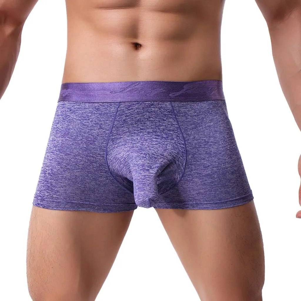 Men's Hammock Pouch Underwear Boxer Brief with Elephant Trunk Classic Sissy Trunks Jockstrap Bulge Enhancement Soft