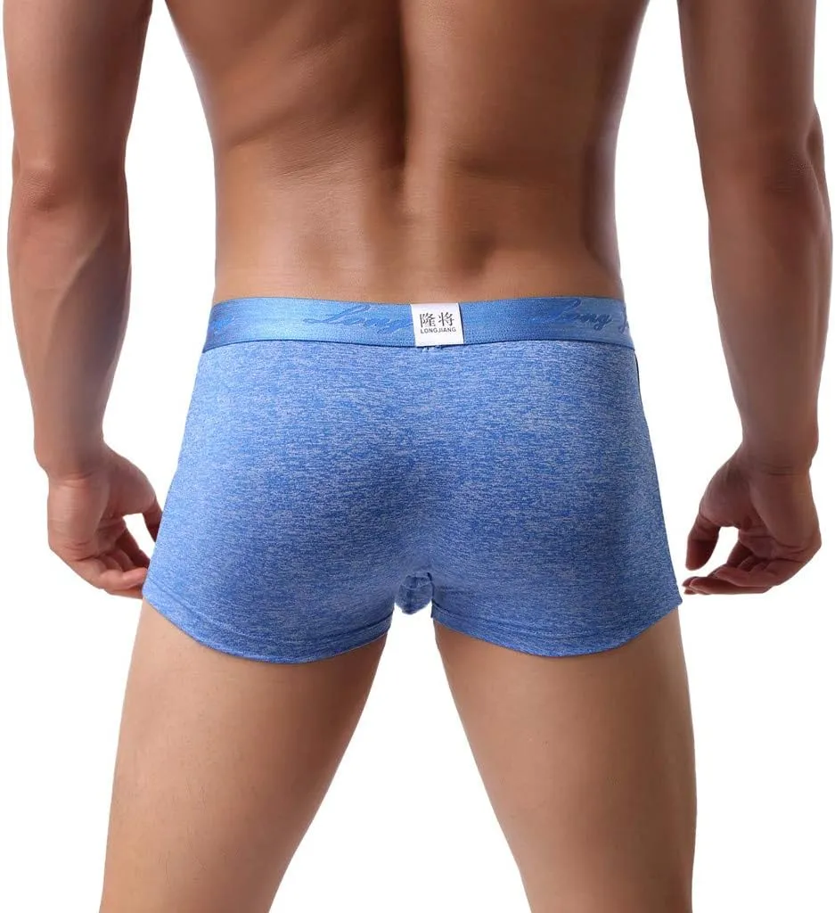 Men's Hammock Pouch Underwear Boxer Brief with Elephant Trunk Classic Sissy Trunks Jockstrap Bulge Enhancement Soft