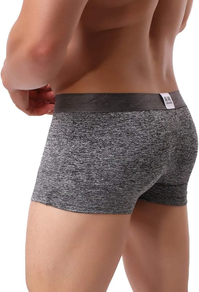 Men's Hammock Pouch Underwear Boxer Brief with Elephant Trunk Classic Sissy Trunks Jockstrap Bulge Enhancement Soft