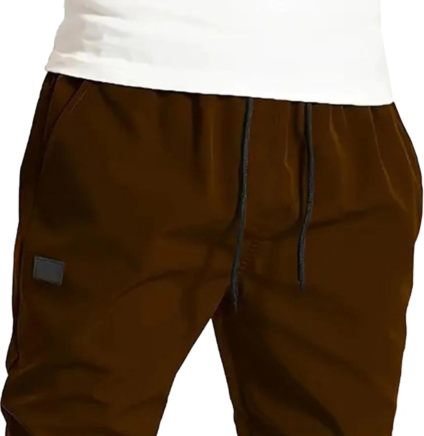 Men's Hiking Outdoor Track Sweatpants Casual Twill Track Jogging Pants Classic Cotton Chino Cargo Trousers