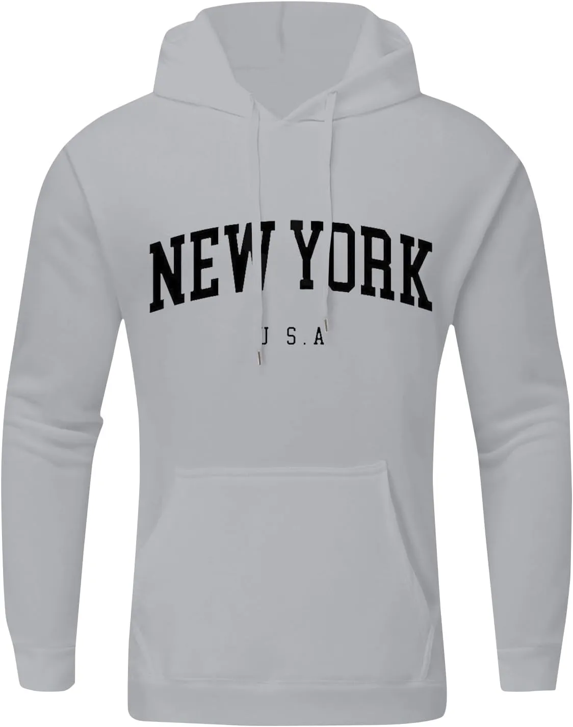 Mens Hoodies,Solid Color Letter Printed Hoodies Plus Size Loose Fit Sweatshirts Casual Graphic Sweatshirts