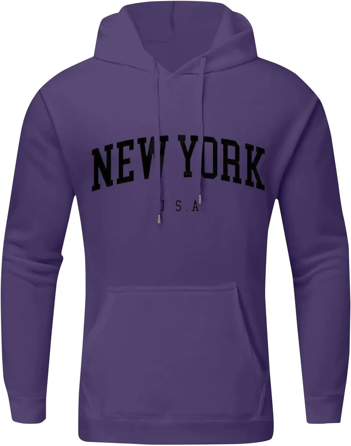 Mens Hoodies,Solid Color Letter Printed Hoodies Plus Size Loose Fit Sweatshirts Casual Graphic Sweatshirts