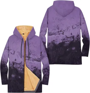 Mens Sherpa Hoodie Zip Up Fleece Warm Hoodies Thick Heavyweight Winter Sweatshirt