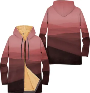 Mens Sherpa Lined Hoodie Zip Up Warm Thick Sweatshirt Thermal Casual Heavyweight Hooded