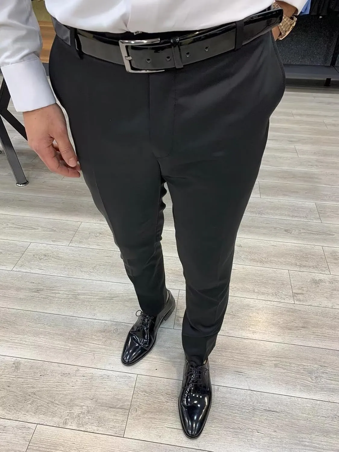 Men's Suit 3 Piece Slim Fit One Button Blazer Formal Business Suit Wedding Dress Tux Suit Set Jacket Vest Pants Suit
