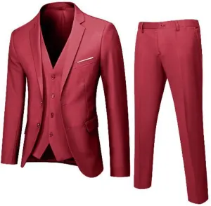 Mens Suits 2024 3 Suit Business Wedding Party Jacket Vest & Pants Men Suits Le Suit Mens Formal Le Suit Traje De