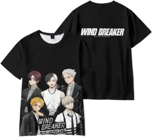 Merch Wind Breaker Anime 3D T-Shirt Unisex Classic Short Sleeve