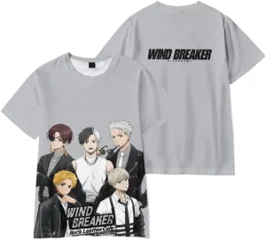 Merch Wind Breaker Anime 3D T-Shirt Unisex Classic Short Sleeve