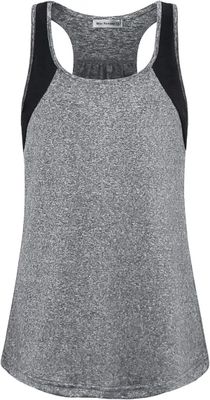 MISS FORTUNE Womens Active Wear Exercise Top Yoga Shirt Workout Clothes