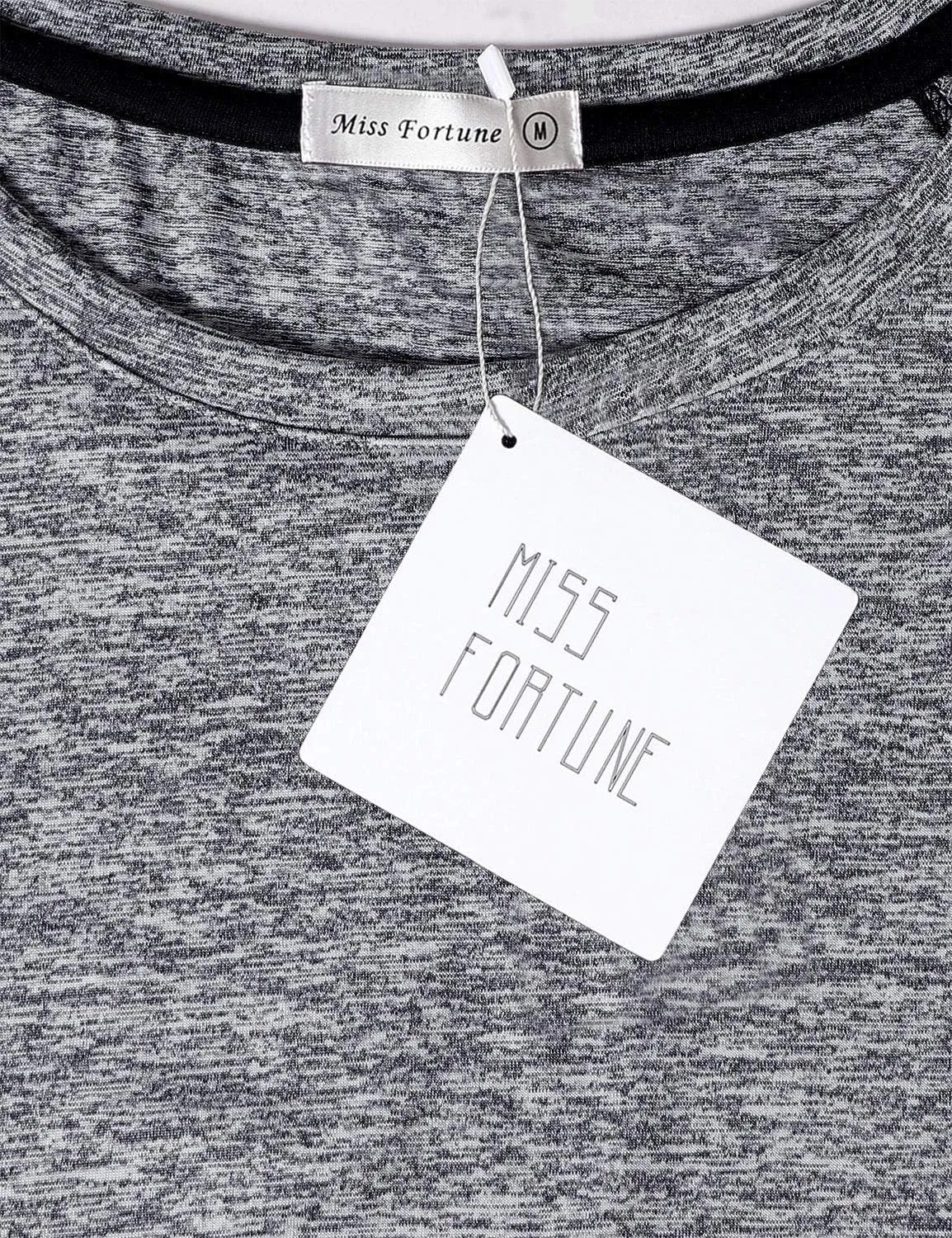 MISS FORTUNE Womens Active Wear Exercise Top Yoga Shirt Workout Clothes