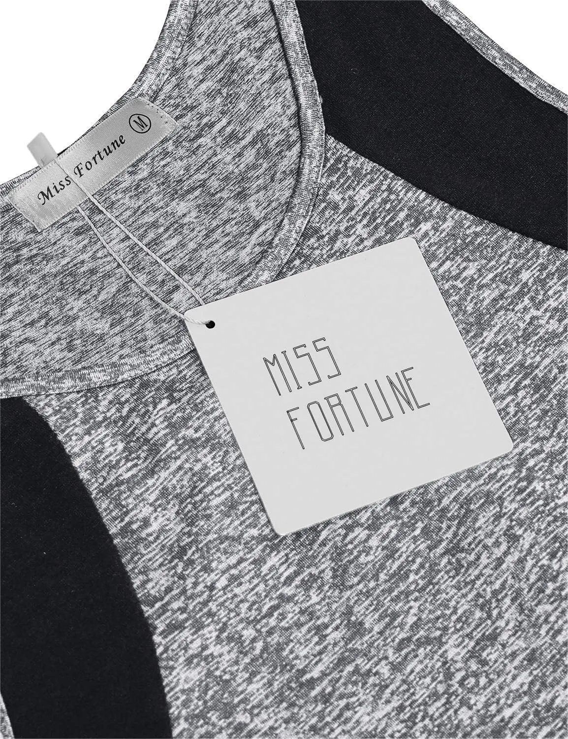 MISS FORTUNE Womens Active Wear Exercise Top Yoga Shirt Workout Clothes