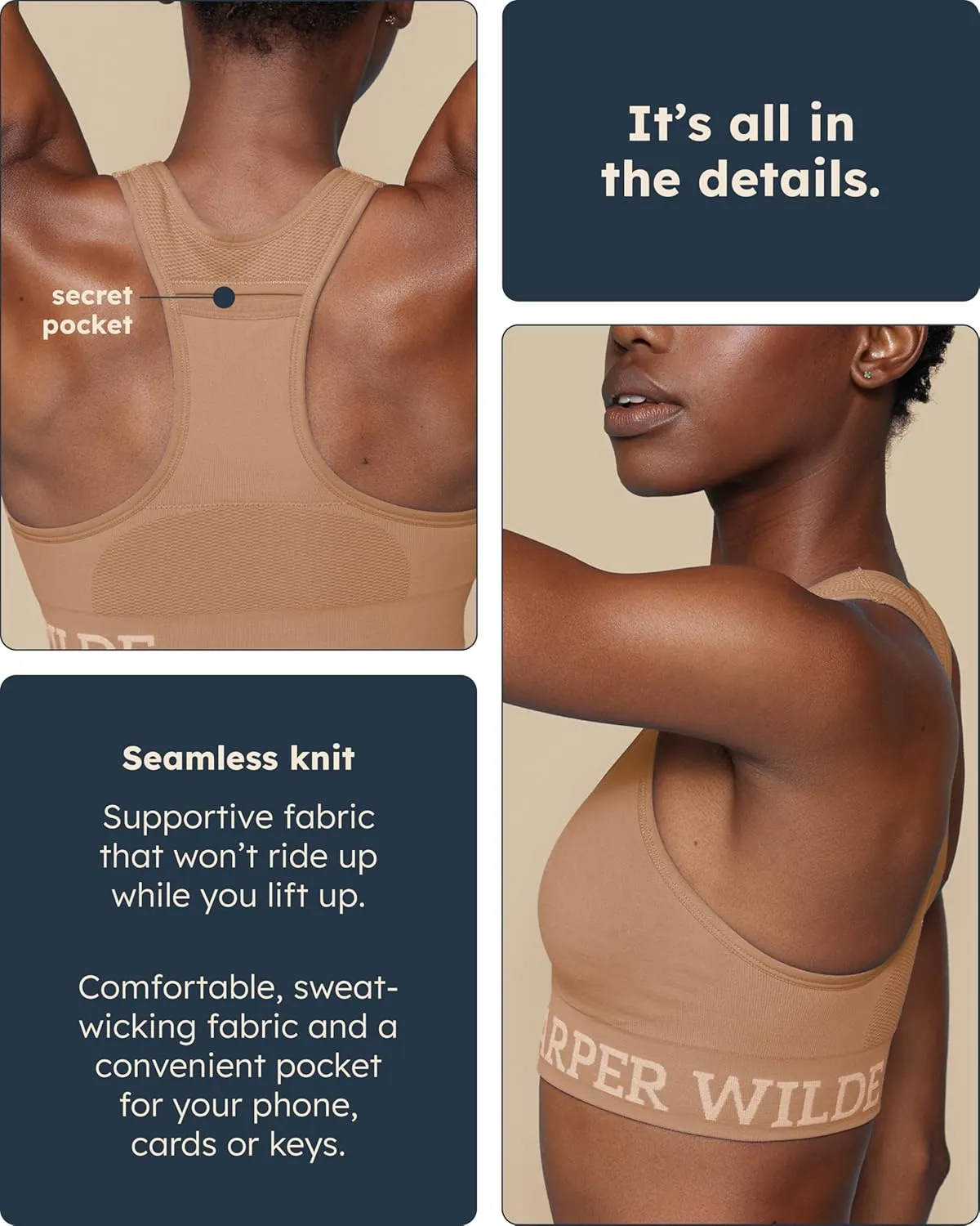 Move Racerback Sports Bra - Low Impact Sports Bra for Women