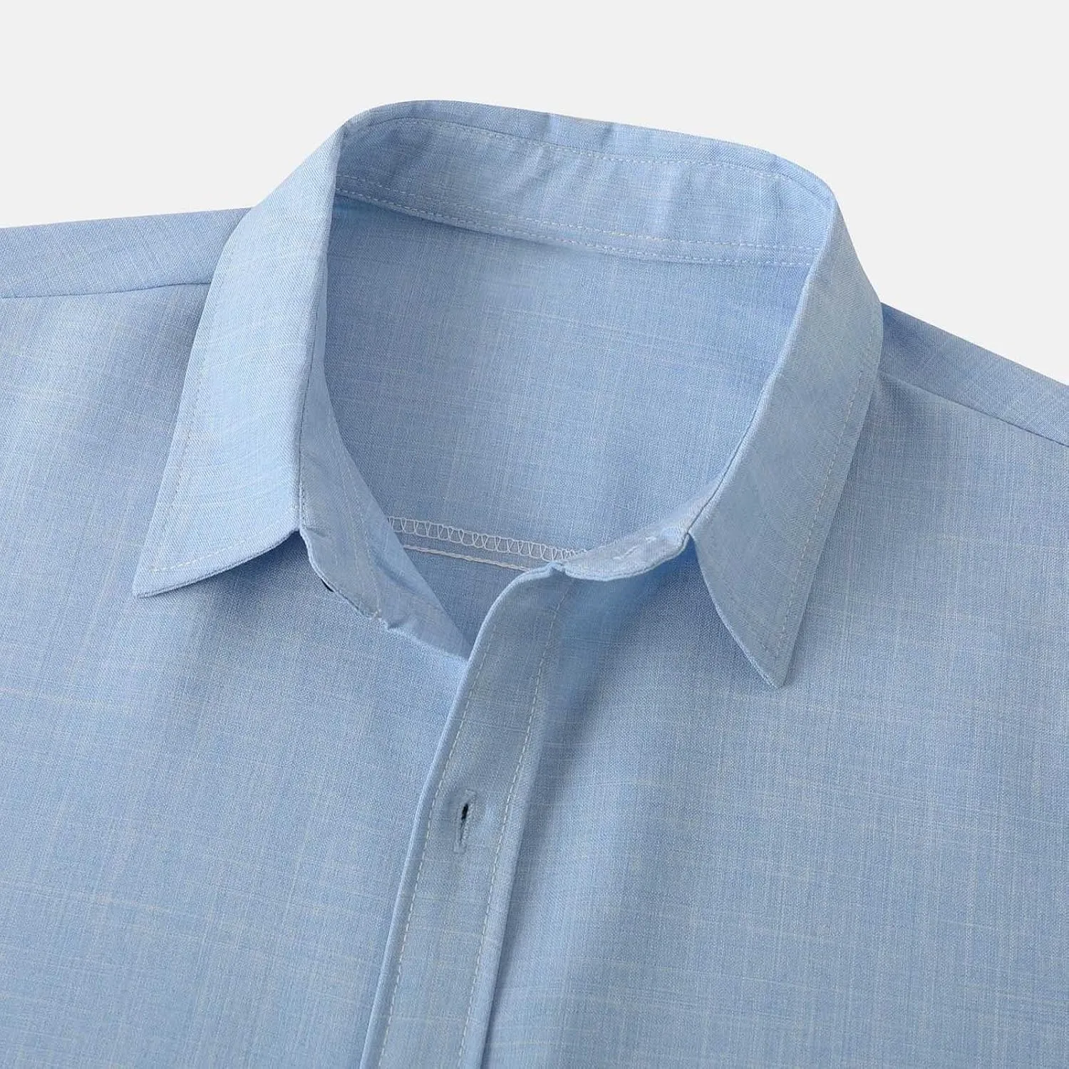 Muscularfit Men's T-Shirts Casual Stylish Cotton Linen Button Down Shirt Summer Regular-Fit Short Sleeve Henley Basic Top