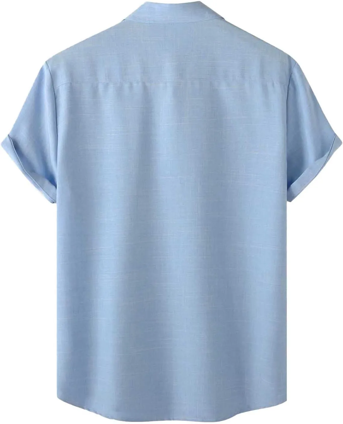 Muscularfit Men's T-Shirts Casual Stylish Cotton Linen Button Down Shirt Summer Regular-Fit Short Sleeve Henley Basic Top