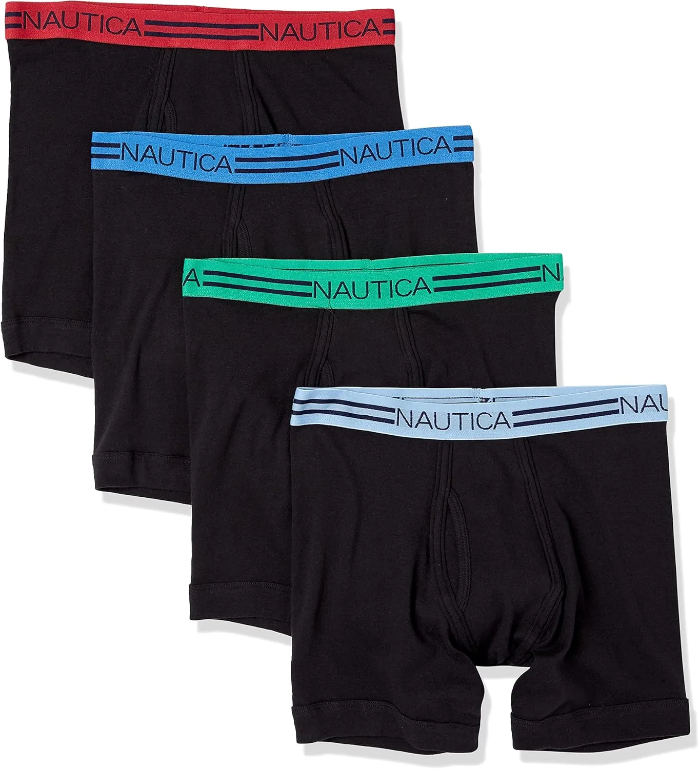 Nautica Men's Classic Cotton 4-Pack Boxer Briefs