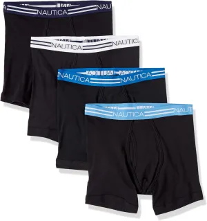 Nautica Men's Classic Cotton 4-Pack Boxer Briefs