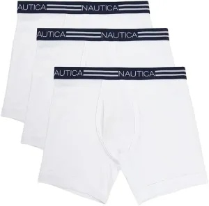 Nautica Men's Classic Cotton Boxer Brief Multi Pack