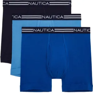 Nautica Men's Classic Cotton Boxer Brief Multi Pack