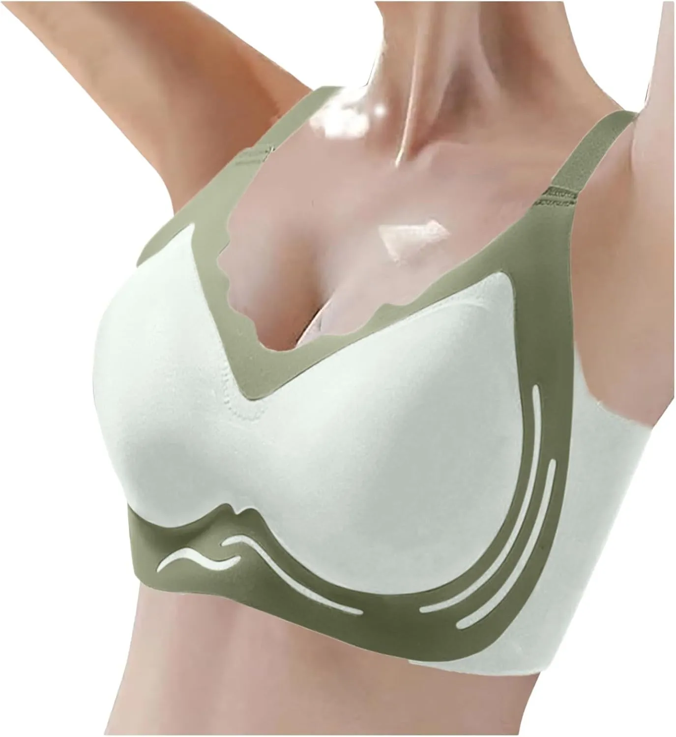 No Steel Ring,Lifting Gather Bras for Older Women Plus Anti Sagging Breasts with Lift Bra Push Up Breathable Sports Bras