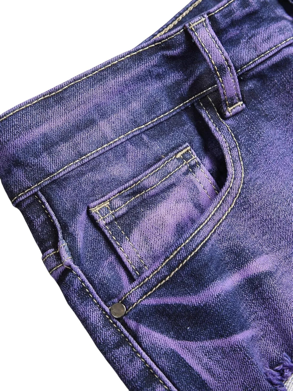NOVOCCT Men??s Skinny Stretch Jeans, Slim Fit Distressed Ripped Pants Fashion Skinny Jeans for Men
