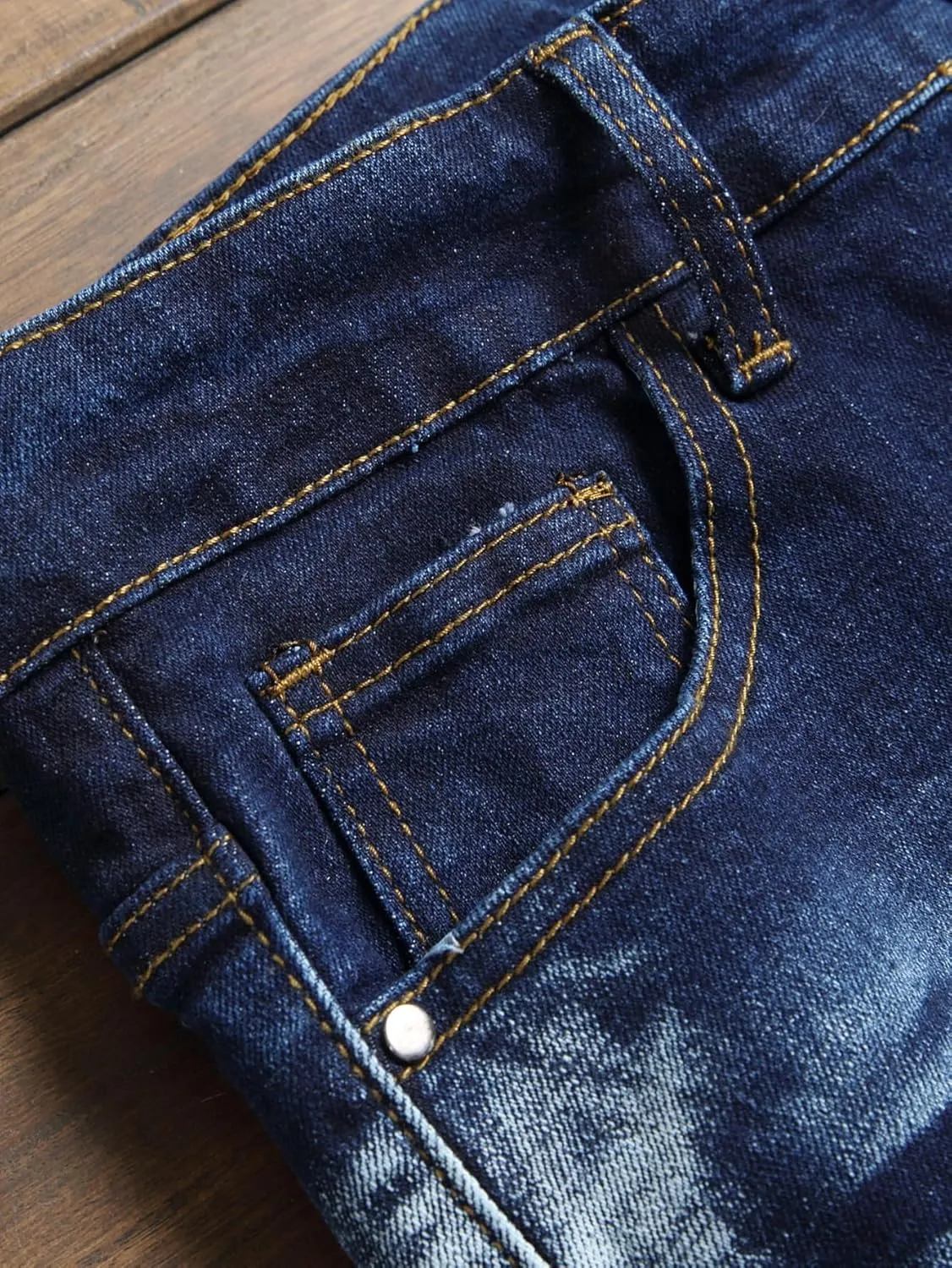 NOVOCCT Men??s Skinny Stretch Jeans, Slim Fit Distressed Ripped Pants Fashion Skinny Jeans for Men