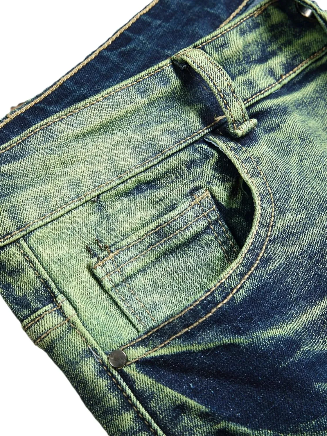 NOVOCCT Men??s Skinny Stretch Jeans, Slim Fit Distressed Ripped Pants Fashion Skinny Jeans for Men