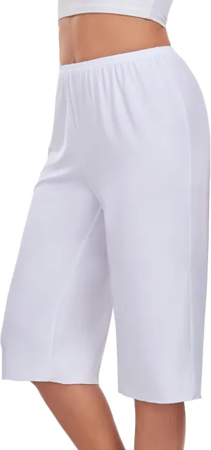 Pettipants for Women Culotte Slip Half Slip Shorts Wide Leg Pajama Pants