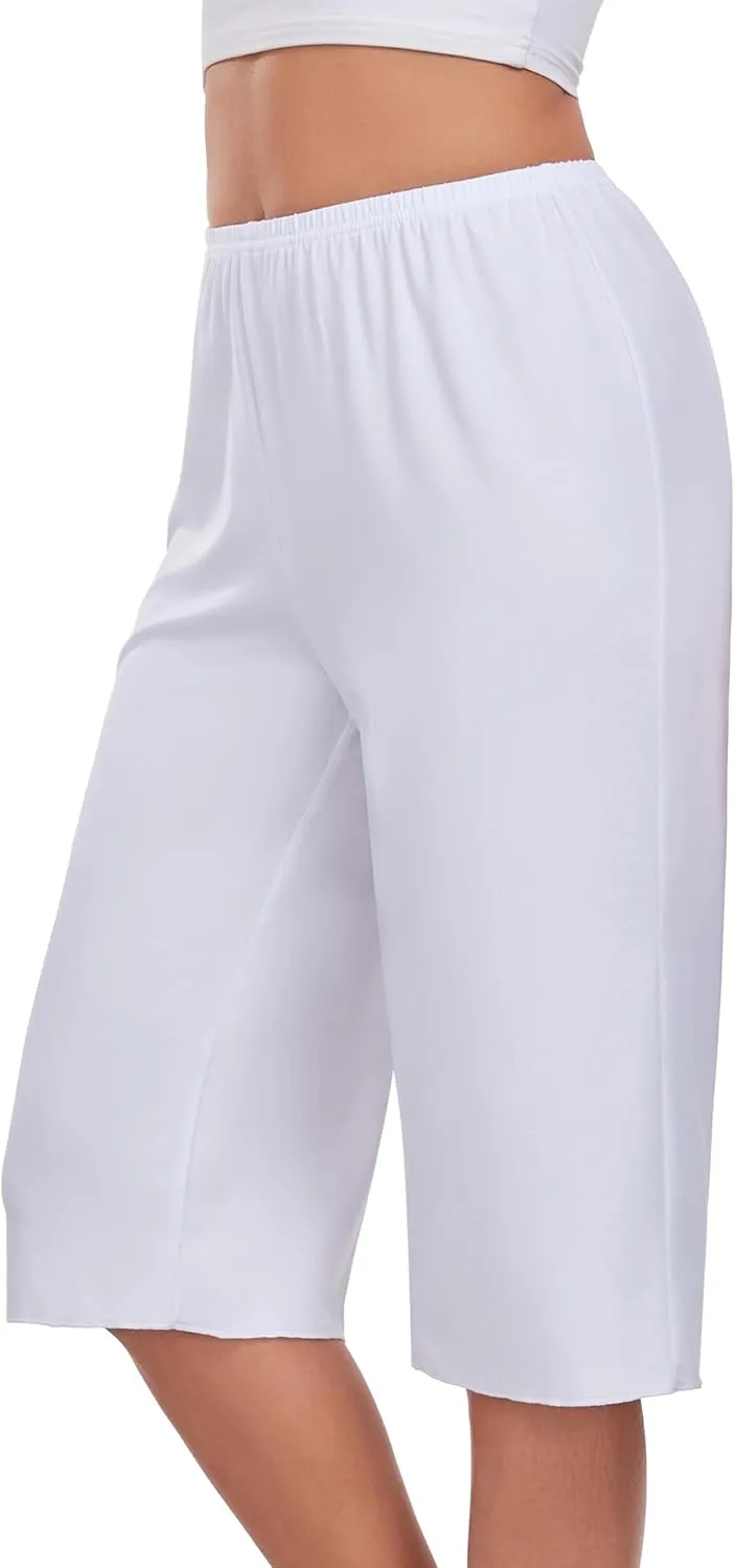 Pettipants for Women Culotte Slip Half Slip Shorts Wide Leg Pajama Pants
