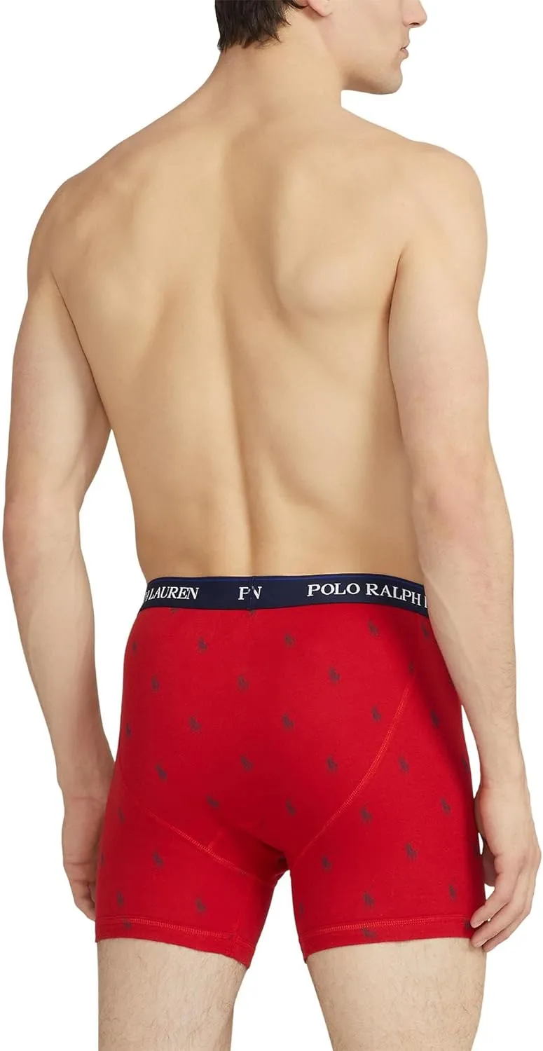 POLO RALPH LAUREN mens 3-pack Classic Fit Boxer Briefs
