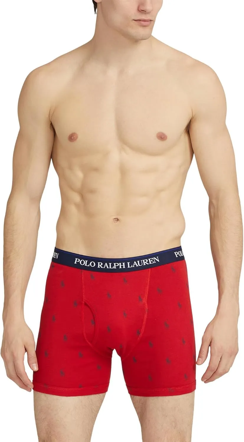 POLO RALPH LAUREN mens 3-pack Classic Fit Boxer Briefs