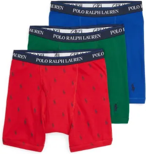 POLO RALPH LAUREN mens 3-pack Classic Fit Boxer Briefs